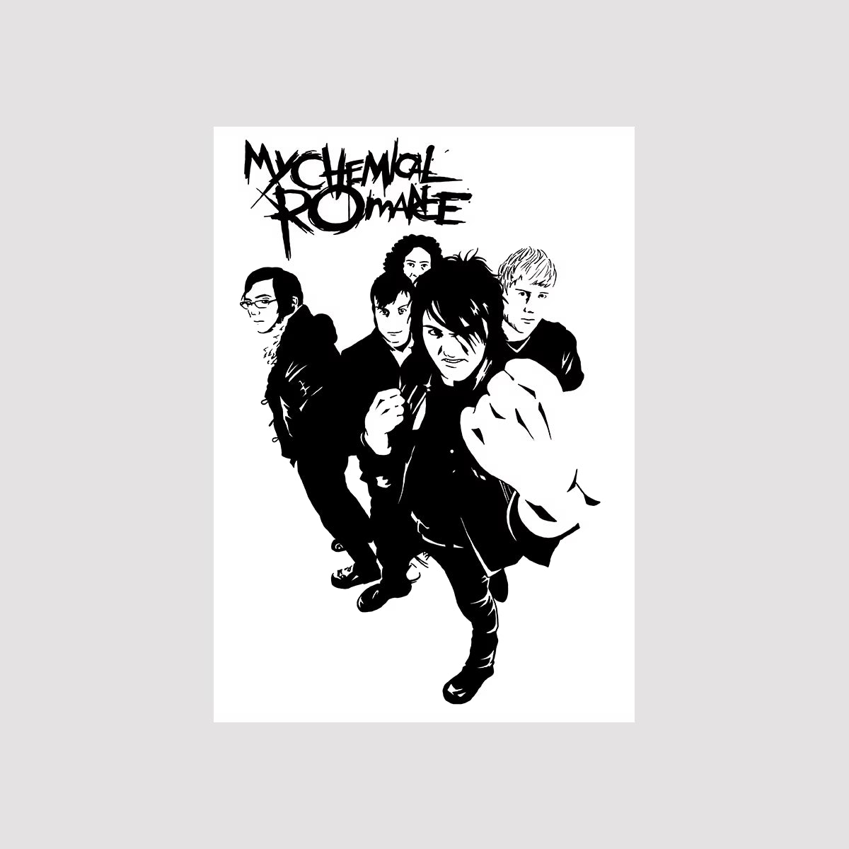 My Chemical Romance Rock Band Canvas Prints Poster Trendy Pop Singer Art Prints Bedroom Wall Art Home Decor Poster Fans Gifts