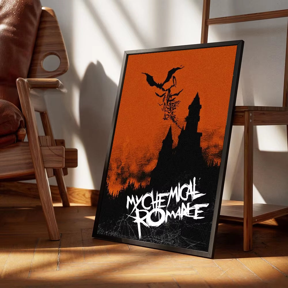 My Chemical Romance Rock Band Canvas Prints Poster Trendy Pop Singer Art Prints Bedroom Wall Art Home Decor Poster Fans Gifts