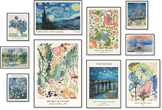 Vintage Eclectic Wall Art Prints,Eclecti