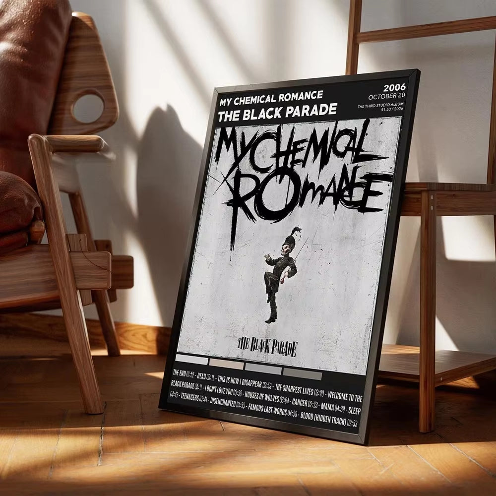 My Chemical Romance Rock Band Canvas Prints Poster Trendy Pop Singer Art Prints Bedroom Wall Art Home Decor Poster Fans Gifts