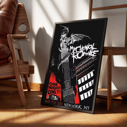 My Chemical Romance Rock Band Canvas Prints Poster Trendy Pop Singer Art Prints Bedroom Wall Art Home Decor Poster Fans Gifts